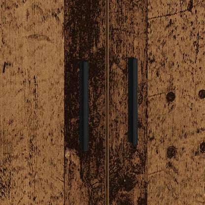 Seng Med Opbevaring Gammelt Træ 80 X 200 Cm Konstrueret Træ - Billede 9