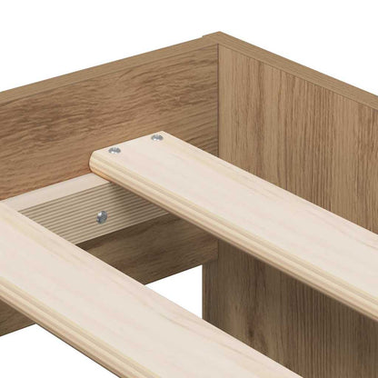 Seng Med Opbevaring Artisan Eg 80 X 200 Cm Konstrueret Træ - Billede 9