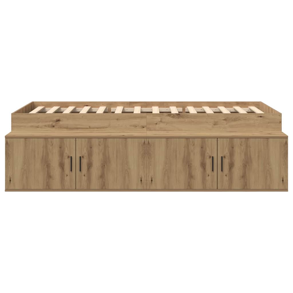 Seng Med Opbevaring Artisan Eg 80 X 200 Cm Konstrueret Træ - Billede 6