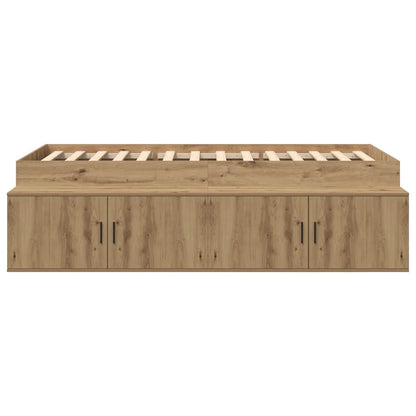 Seng Med Opbevaring Artisan Eg 80 X 200 Cm Konstrueret Træ - Billede 6