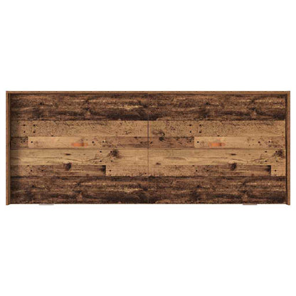 Seng Med Opbevaring Gammelt Træ 100 X 200 Cm Konstrueret Træ - Billede 8