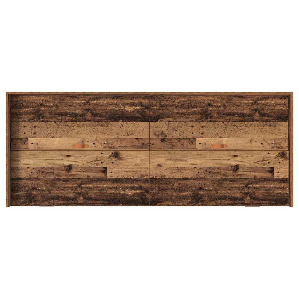 Seng Med Opbevaring Gammelt Træ 80 X 200 Cm Konstrueret Træ - Billede 8