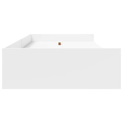 Seng Med Opbevaring Med Hovedgærde Hvid 75 X 190 Cm Konstrueret Træ - Billede 6