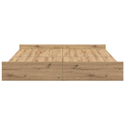 Seng Med Opbevaring Artisan Eg 200 X 200 Cm Konstrueret Træ - Billede 6