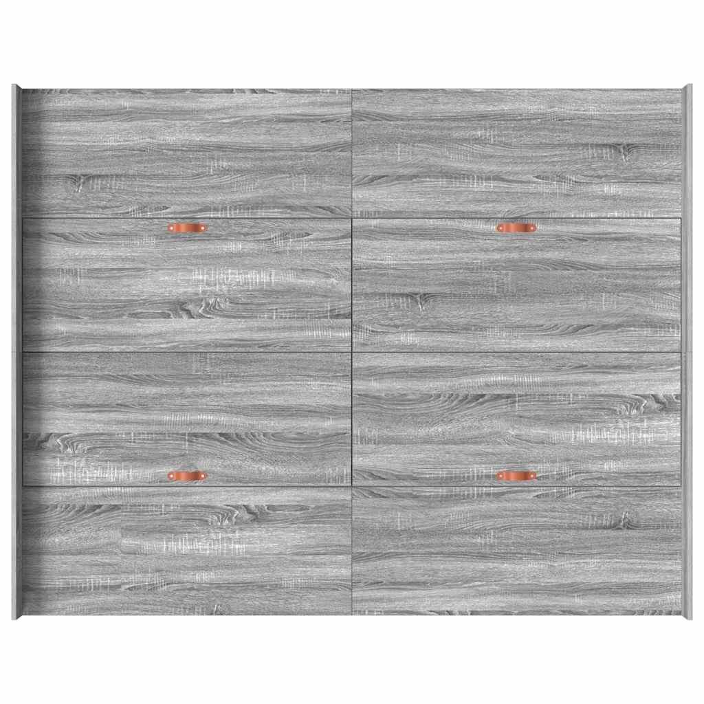 Seng Med Opbevaring Grå Sonoma-eg 150 X 200 Cm Konstrueret Træ - Billede 8