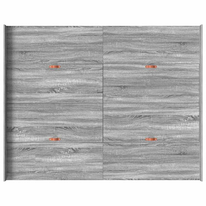 Seng Med Opbevaring Grå Sonoma-eg 150 X 200 Cm Konstrueret Træ - Billede 8