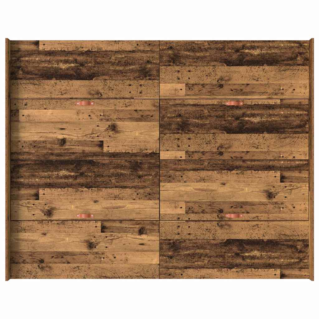 Seng Med Opbevaring Gammelt Træ 150 X 200 Cm Konstrueret Træ - Billede 8