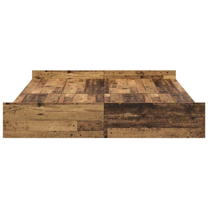 Seng Med Opbevaring Gammelt Træ 140 X 190 Cm Konstrueret Træ - Billede 6