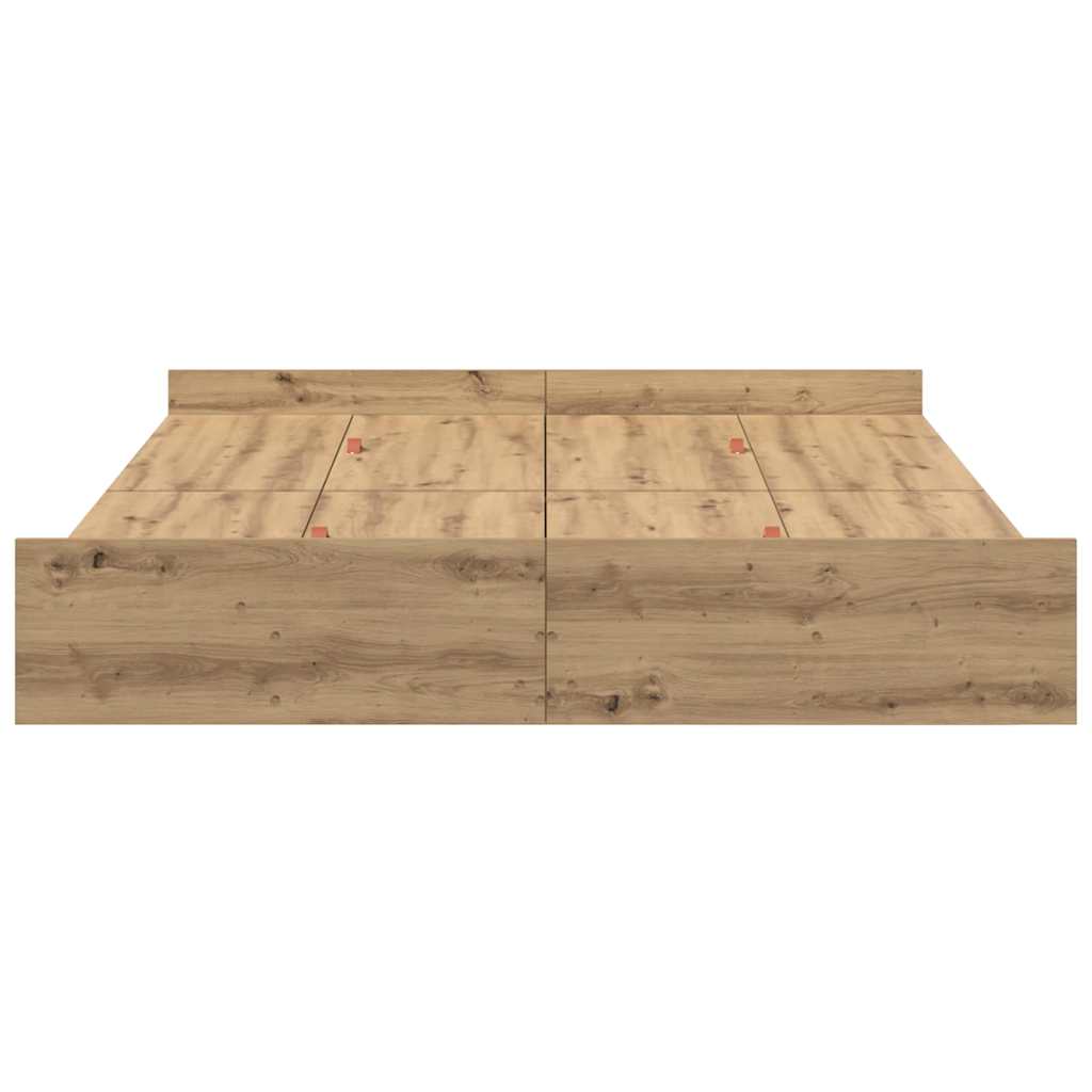 Seng Med Opbevaring Artisan Eg 135 X 190 Cm Konstrueret Træ - Billede 7