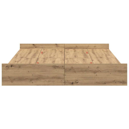 Seng Med Opbevaring Artisan Eg 135 X 190 Cm Konstrueret Træ - Billede 7