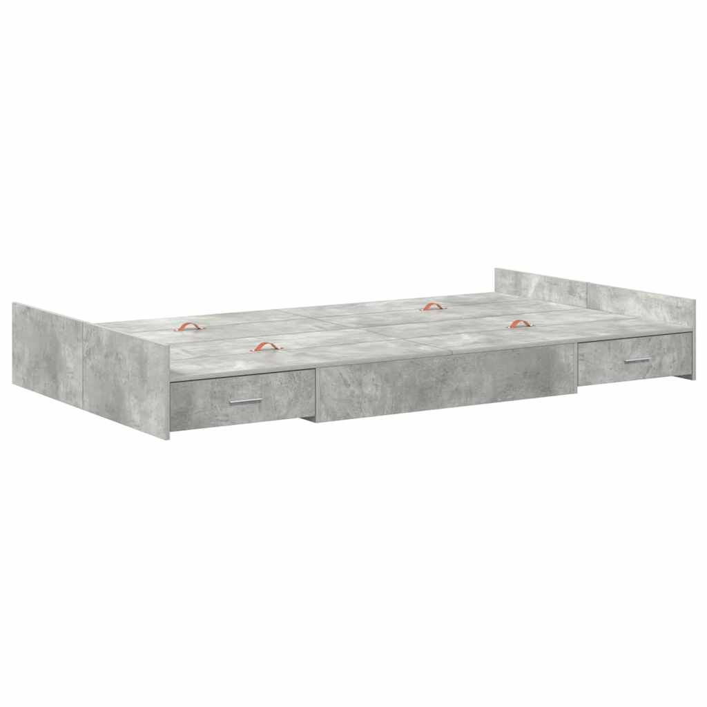 Seng Med Opbevaring Beton Konstrueret Træ - Billede 4