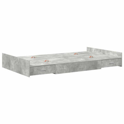 Seng Med Opbevaring Beton Konstrueret Træ - Billede 4