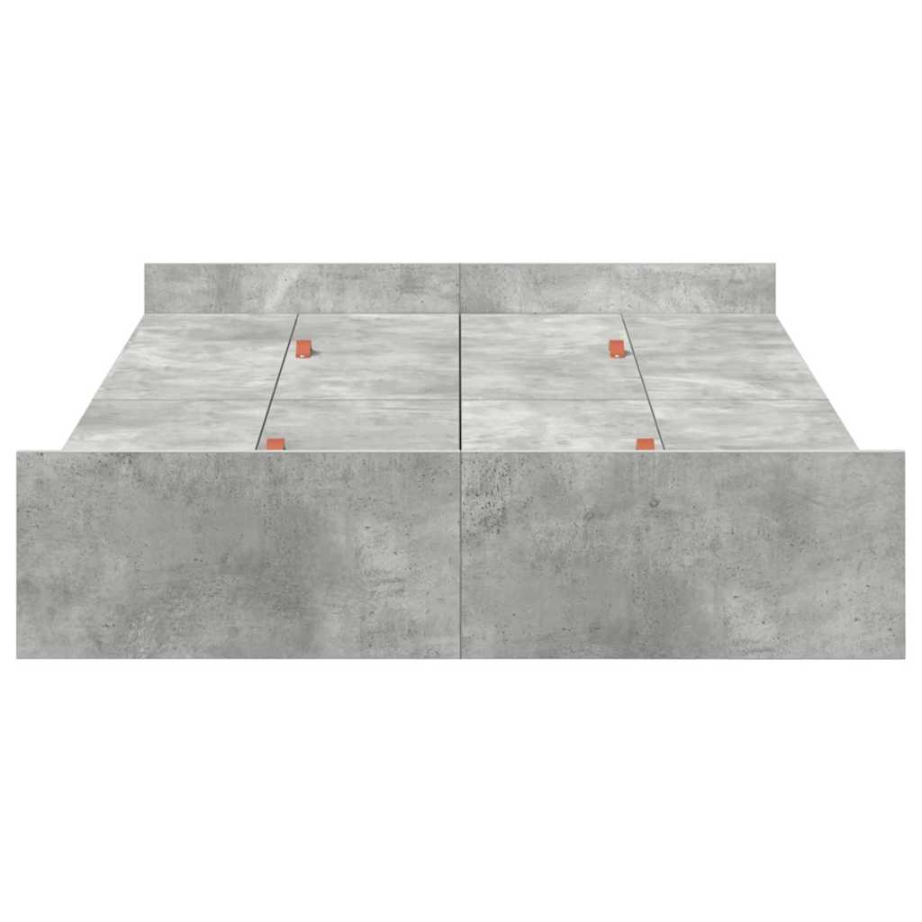 Seng Med Opbevaring Beton Konstrueret Træ - Billede 6