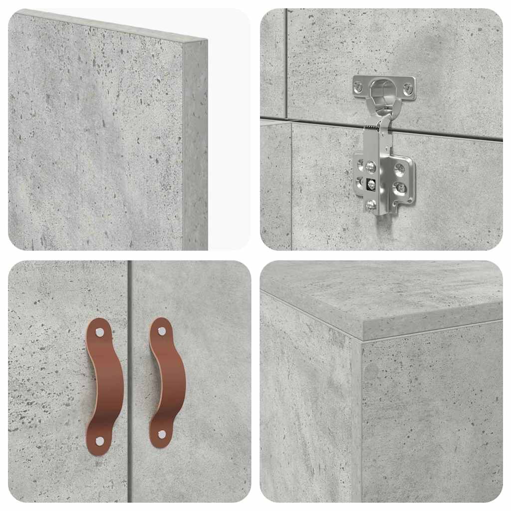 Seng Med Opbevaring Beton Konstrueret Træ - Billede 10
