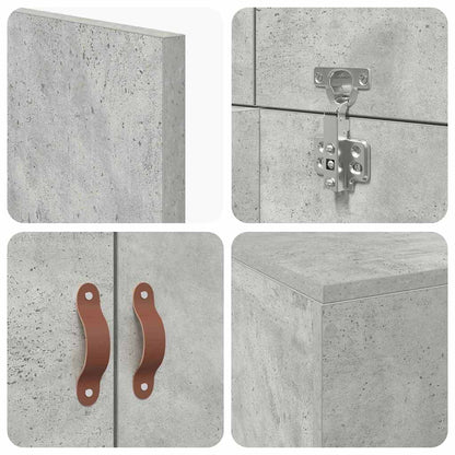Seng Med Opbevaring Beton Konstrueret Træ - Billede 10