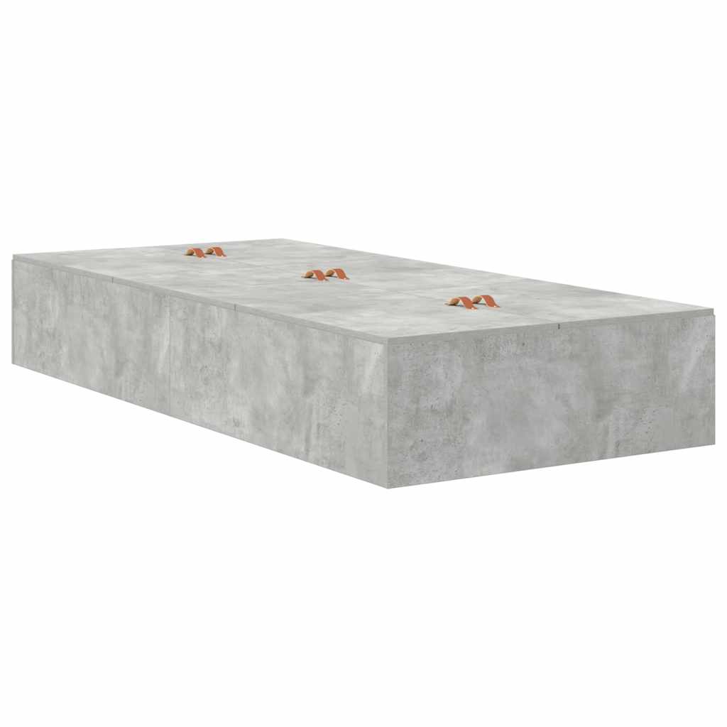 Seng Med Opbevaring Beton Konstrueret Træ - Billede 8