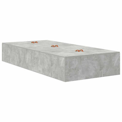 Seng Med Opbevaring Beton Konstrueret Træ - Billede 8