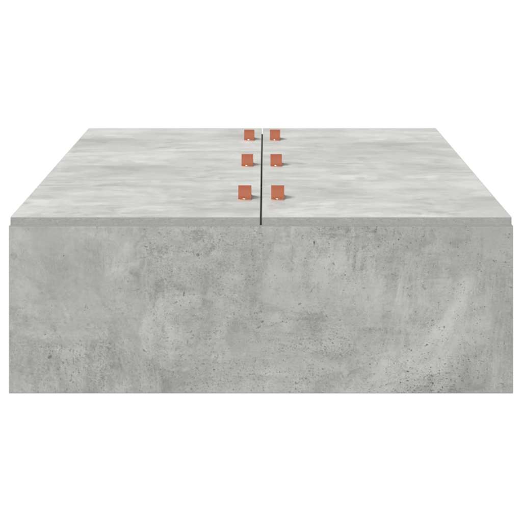 Seng Med Opbevaring Beton Konstrueret Træ - Billede 6