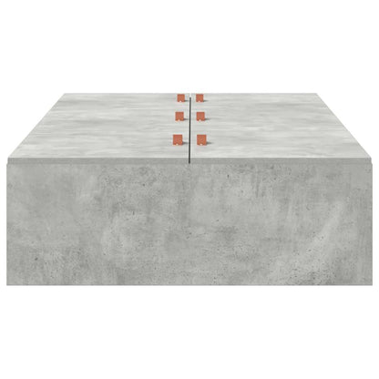 Seng Med Opbevaring Beton Konstrueret Træ - Billede 6