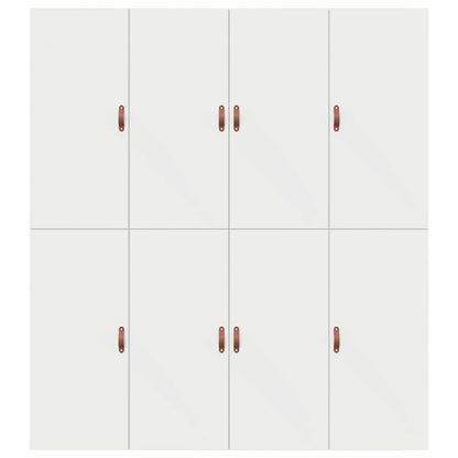 Sengeramme Med Opbevaring Hvid 180 X 200 Cm Konstrueret Træ - Billede 9