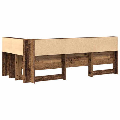Opbevaringshovedgavl Gammelt Træ 80 Cm Konstrueret Træ - Billede 8