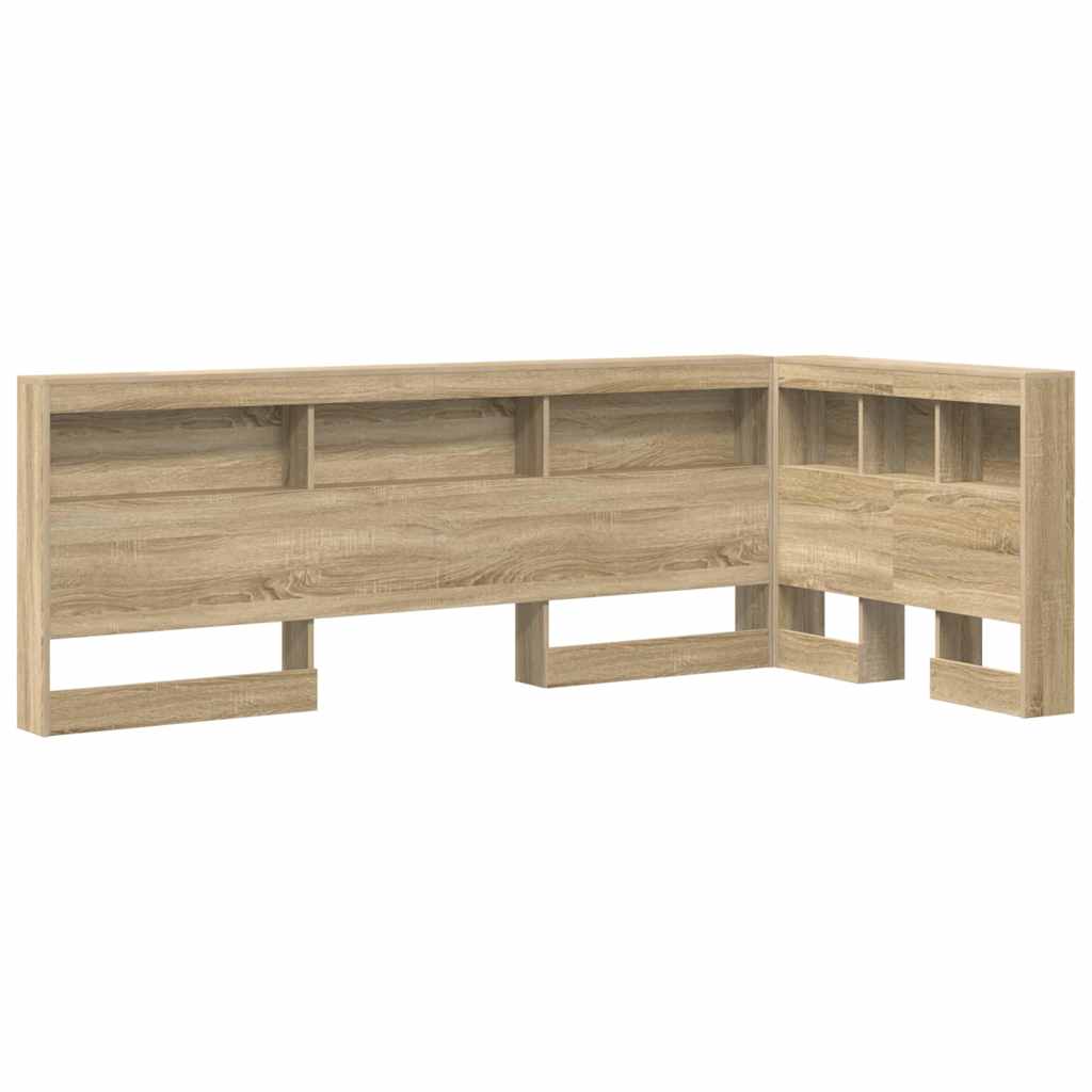 Opbevaringshovedgavl Med Hylde Sonoma-eg 90 Cm Konstrueret Træ - Billede 2