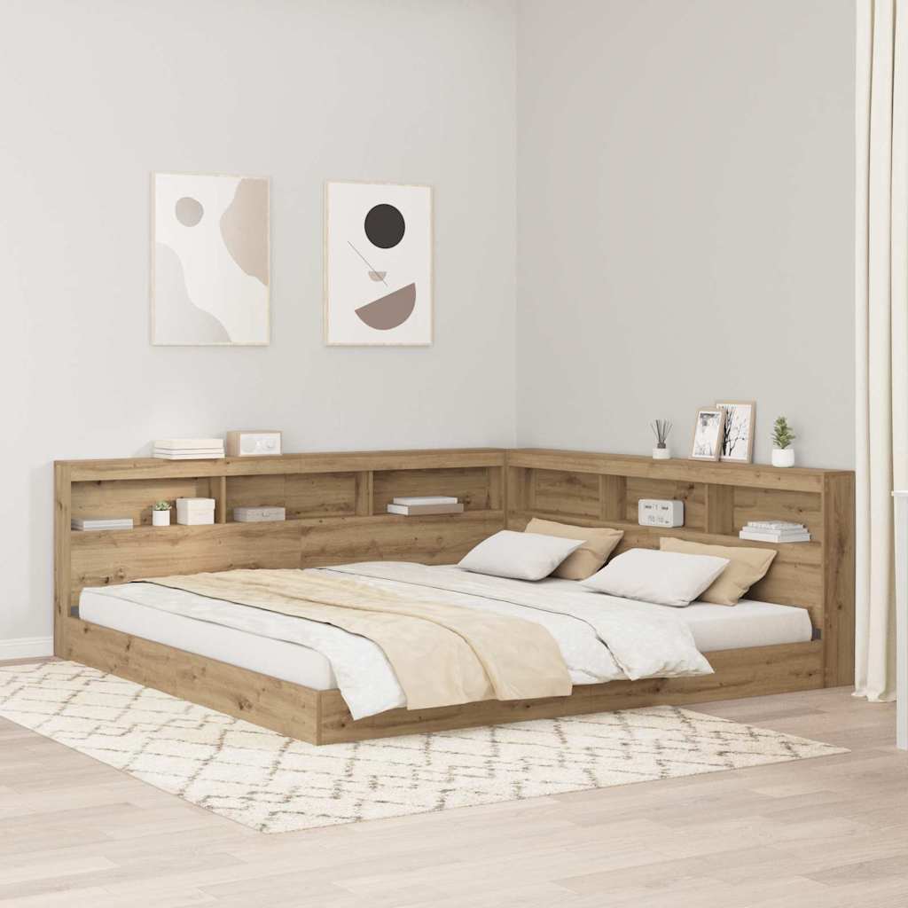Opbevaringshovedgavl Artisan Eg 200 Cm Konstrueret Træ - Hovedbillede