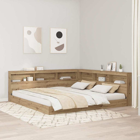 Opbevaringshovedgavl Artisan Eg 200 Cm Konstrueret Træ - Hovedbillede
