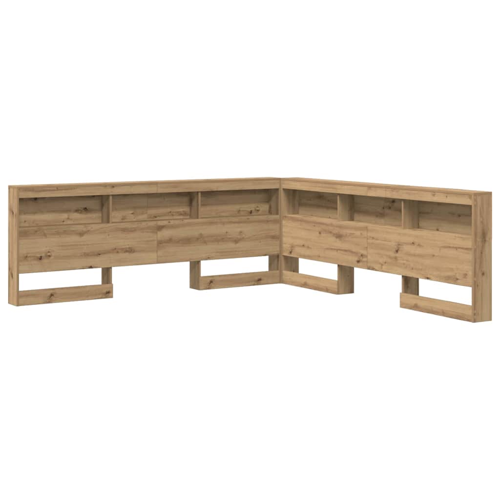 Opbevaringshovedgavl Artisan Eg 200 Cm Konstrueret Træ - Billede 2
