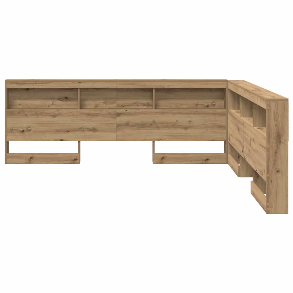 Opbevaringshovedgavl Artisan Eg 200 Cm Konstrueret Træ - Billede 6