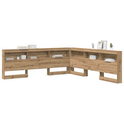 Opbevaringshovedgavl Artisan Eg 200 Cm Konstrueret Træ - Billede 3