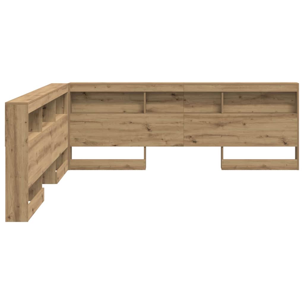 Opbevaringshovedgavl Artisan Eg 200 Cm Konstrueret Træ - Billede 7
