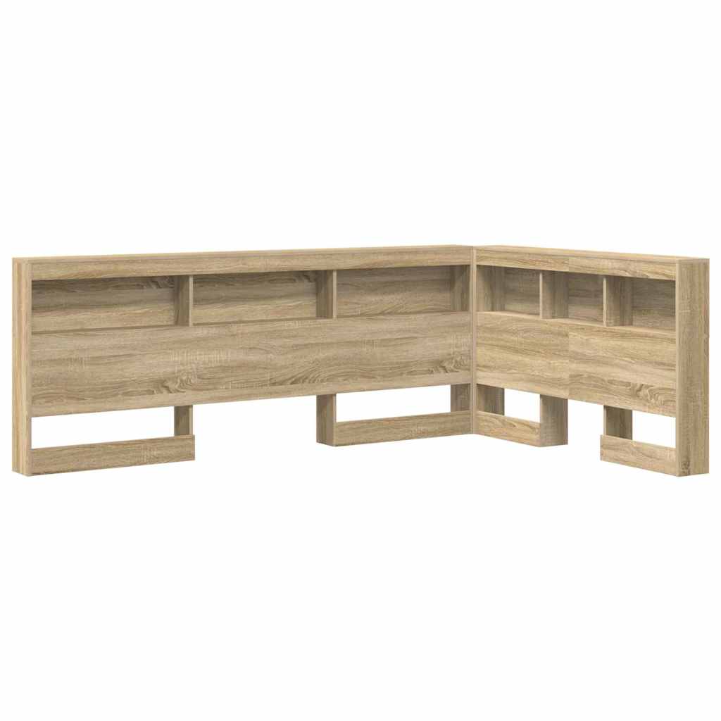 Opbevaringshovedgavl Med Hylde Sonoma-eg 120 Cm Konstrueret Træ - Billede 2