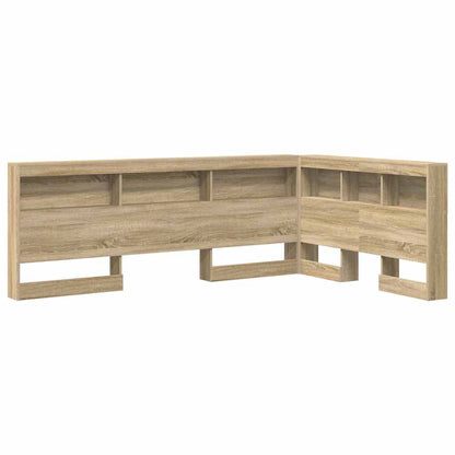 Opbevaringshovedgavl Med Hylde Sonoma-eg 120 Cm Konstrueret Træ - Billede 2