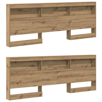Opbevaringshovedgavl Artisan Eg 180 Cm Konstrueret Træ - Billede 5
