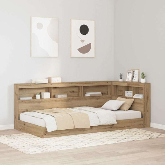Opbevaringshovedgavl Med Hylde Artisan Eg 75 Cm Konstrueret Træ - Hovedbillede