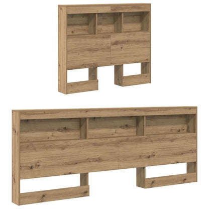 Opbevaringshovedgavl Med Hylde Artisan Eg 75 Cm Konstrueret Træ - Billede 5