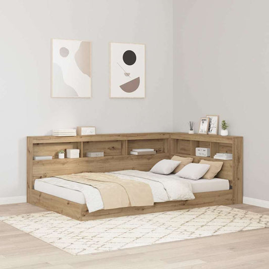 Opbevaringshovedgavl Artisan Eg 120 Cm Konstrueret Træ - Hovedbillede