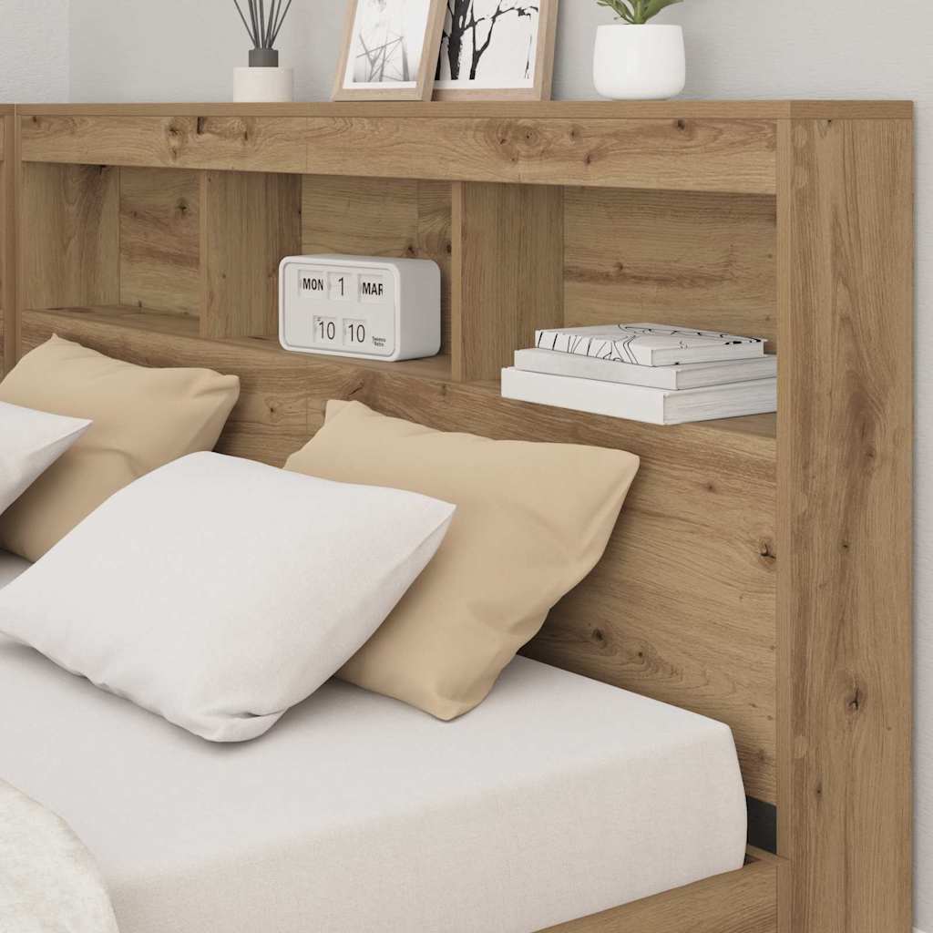 Opbevaringshovedgavl Artisan Eg 140 Cm Konstrueret Træ - Billede 4