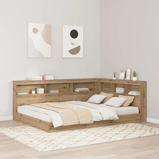 Opbevaringshovedgavl Artisan Eg 135 Cm Konstrueret Træ - Hovedbillede