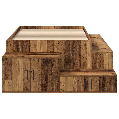 Seng Med Opbevaring Med Skuffe Gammelt Træ 244 X 127 X 53.5 Cm - Billede 8