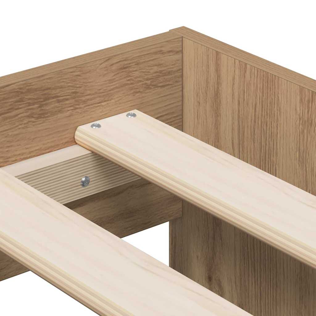 Seng Med Opbevaring Med Skuffe Artisan Eg 244 X 127 X 53.5 Cm - Billede 10