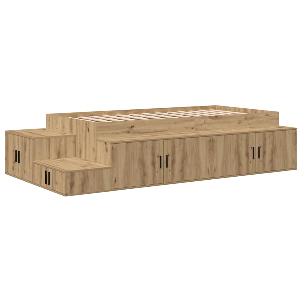 Seng Med Opbevaring Med Skuffe Artisan Eg 244 X 127 X 53.5 Cm - Billede 2