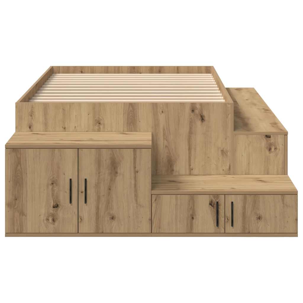 Seng Med Opbevaring Med Skuffe Artisan Eg 244 X 127 X 53.5 Cm - Billede 8