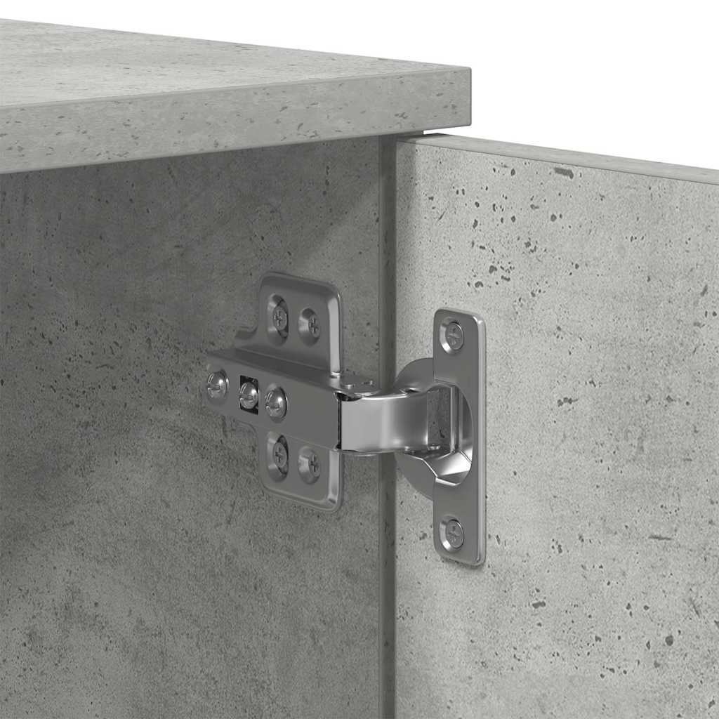 Seng Med Opbevaring Med Skuffe Beton Grå 234 X 103 X 53.5 Cm - Billede 12