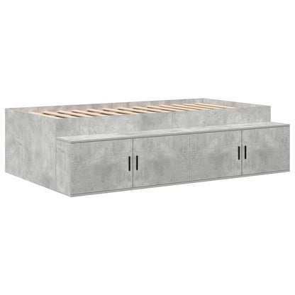 Seng Med Opbevaring Med Skuffe Beton Grå 234 X 103 X 53.5 Cm - Billede 6