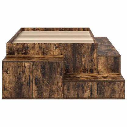 Seng Med Opbevaring Med Skuffe Røget Eg 234 X 103 X 53.5 Cm - Billede 8
