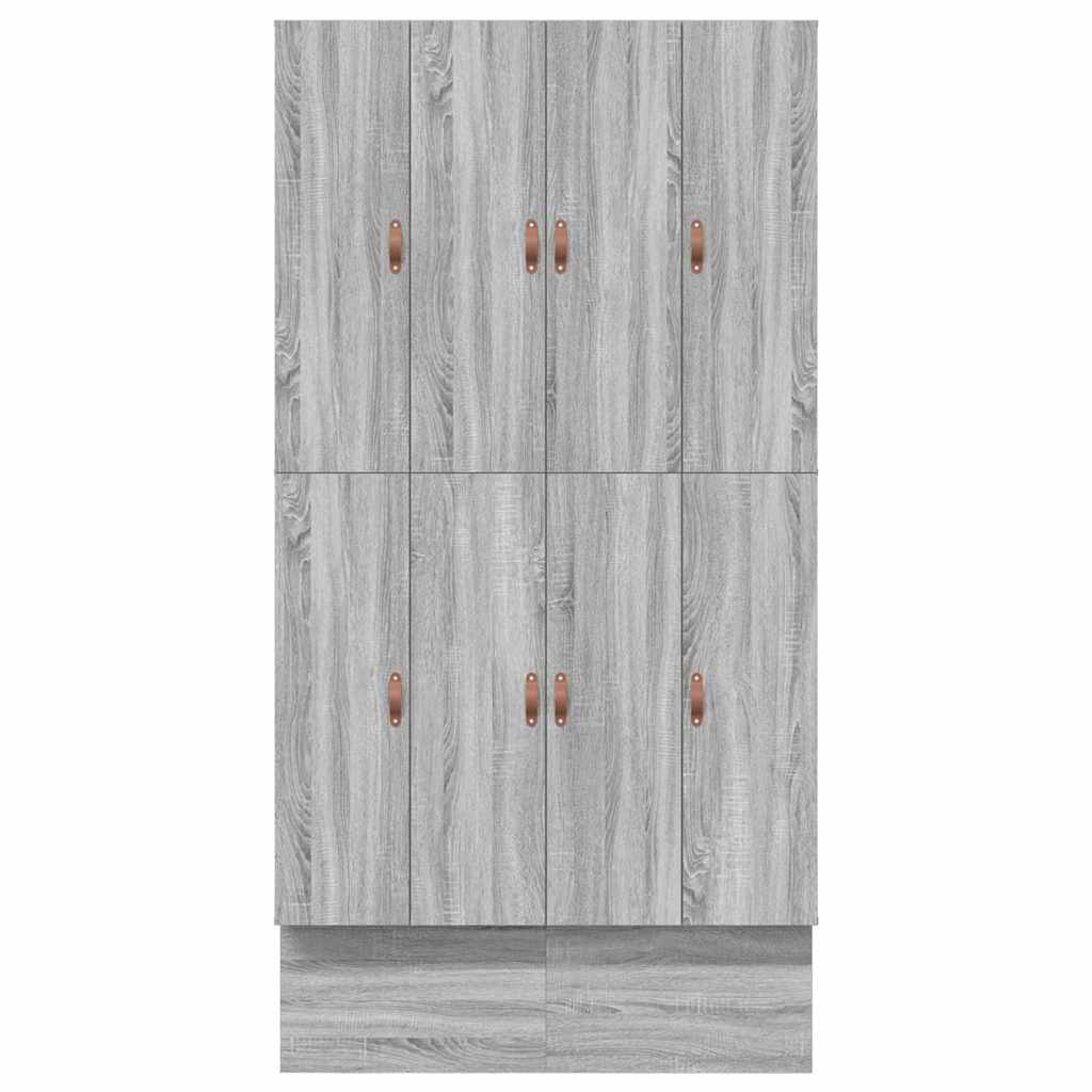 Seng Med Opbevaring Med Dør Grå Sonoma-eg 236.5 X 120 X 31.5 Cm - Billede 9