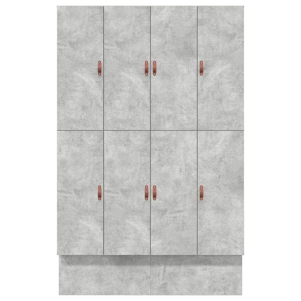 Seng Med Opbevaring Med Skuffe Beton Grå 236.5 X 150 X 31.5 Cm - Billede 9