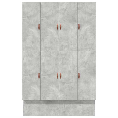 Seng Med Opbevaring Med Skuffe Beton Grå 236.5 X 150 X 31.5 Cm - Billede 9